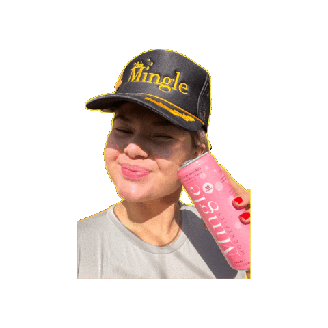 Cosmo Trucker Hat Sticker by mingle mocktails