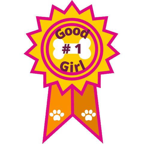 Happy Good Girl Sticker by Jones Natural Chews