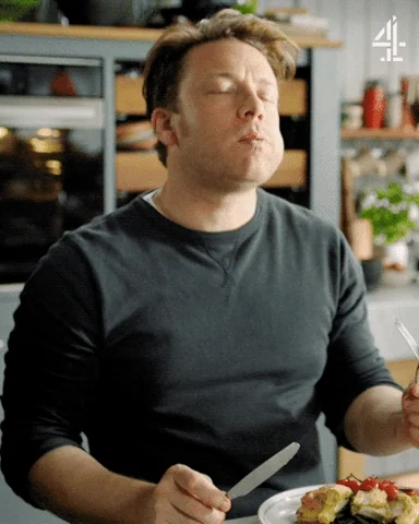 happy good food GIF