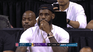 Lebron James Reaction GIF by NBA