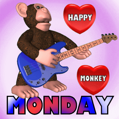 happy monkey gif
