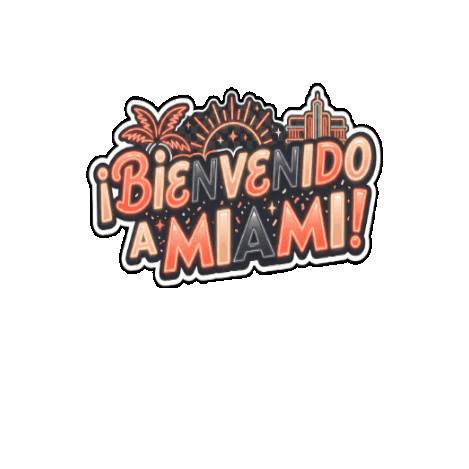 South Beach Travel Sticker by Flowpio