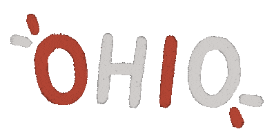 Ohio State Text Sticker