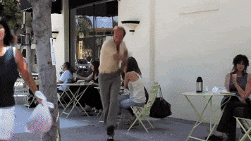 mat dance party weirdo GIF