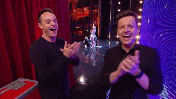 happy ant and dec GIF by Got Talent Global