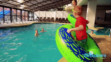 Jumping Water Park GIF by The Breakers Resort