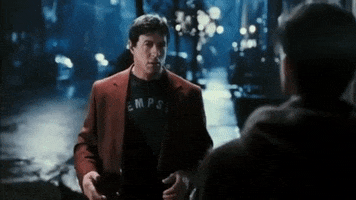 Rocky Shrug GIF