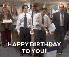 Happy Birthday The Office GIFs - Find & Share on GIPHY