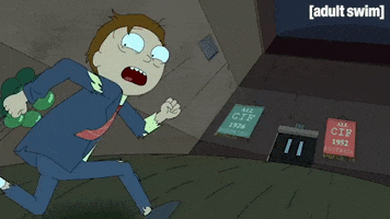 Season 1 Running GIF by Rick and Morty