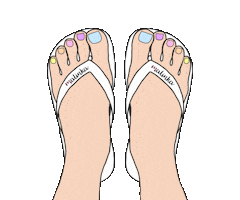 Nailpolish Pedicure Sticker by malinka