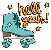 Skating Hell Yeah Sticker
