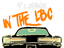 Long Beach Logo Sticker by 4th & Orange