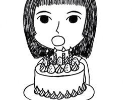 KyoK happy birthday happy birthday cake GIF