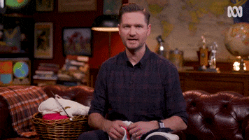 The Boys Knitting GIF by The Weekly with Charlie Pickering