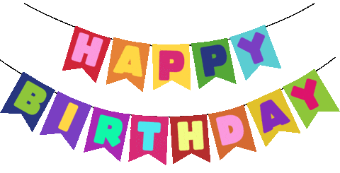 Celebrate Happy Birthday Sticker by Ex-Voto Design / Leslie Saiz for ...