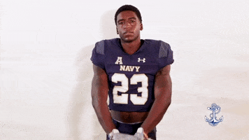 Navy Football Myles Fells GIF by Navy Athletics