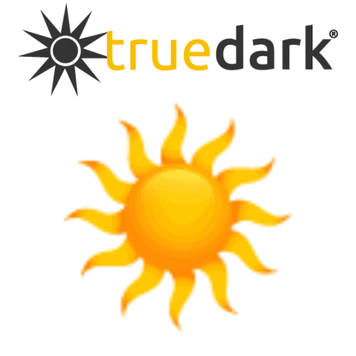 Sleepy Sun Sticker by TrueDark