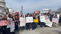 George Santos Constituents Protest Outside US Capitol