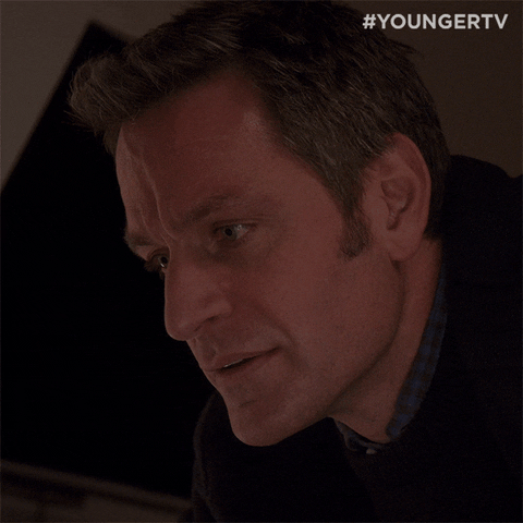 Stare Staring GIF by YoungerTV