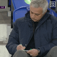 Jose Mourinho Writing GIF by DAZN