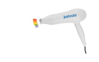 Blow Dry Rainbow Sticker by Just Cuts Salons