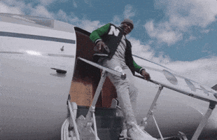 Touch Down Private Jet GIF by UFC
