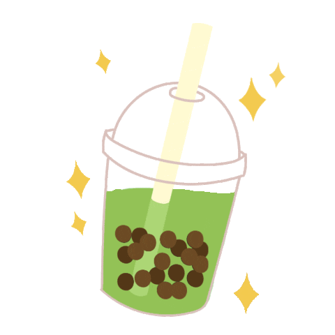 Bubble Tea Matcha Sticker by Tapioca Lounge