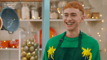 Excited Wiggle GIF by The Great British Bake Off