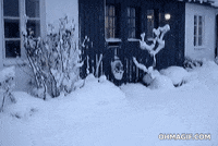 snow jumping GIF
