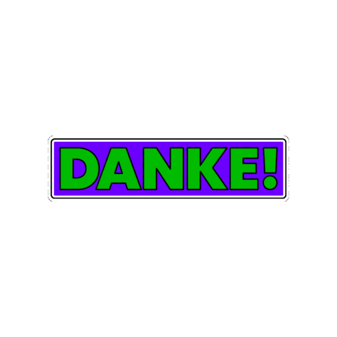 Danke Sticker by SFBerlin