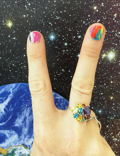 Peace Nails GIF by Tara