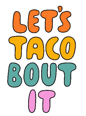 Taco Bell Text Sticker by Nora Fikse