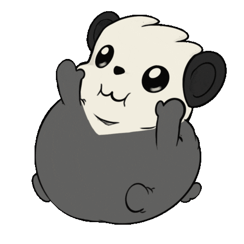 Excited Panda Sticker
