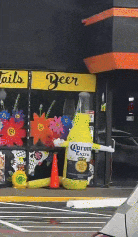 Drunk Mascot GIF