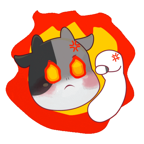 Angry Mad Sticker