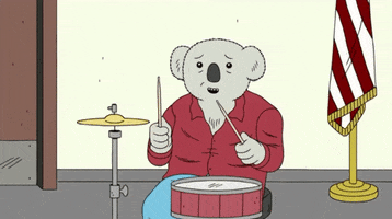 Drums Koala GIF