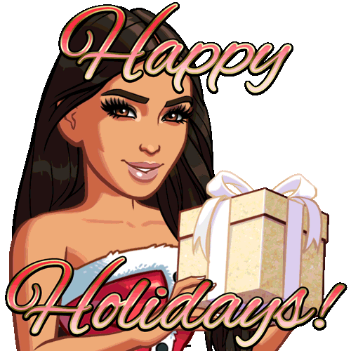 Merry Christmas Sticker by Kim Kardashian