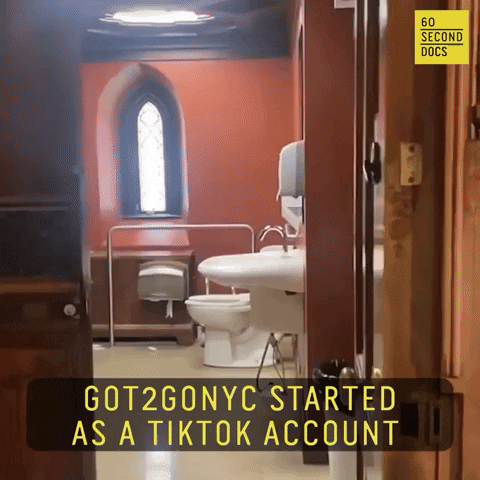 Nyc Bathroom GIF by 60 Second Docs