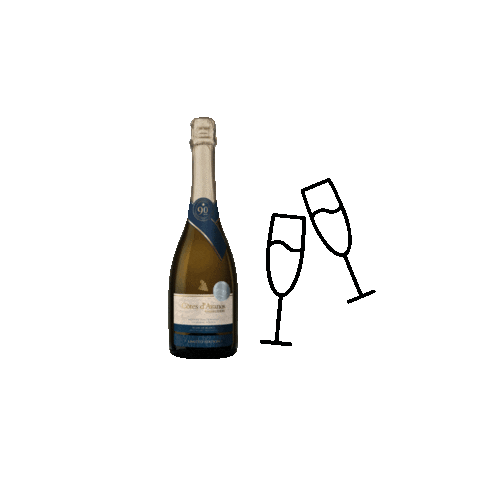 Bottle Of Wine Drinking Sticker by Kavaklidere Wines
