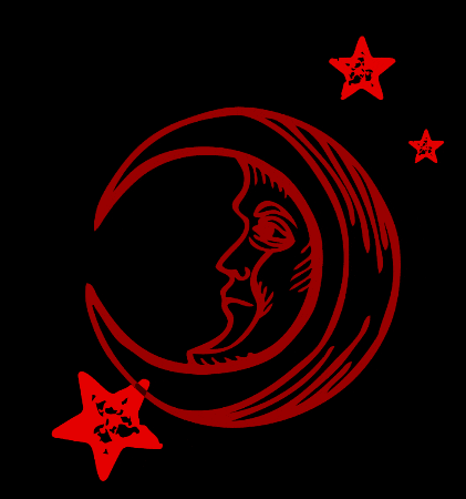 Moon And Stars Space GIF by Midnight Moon Moonshine