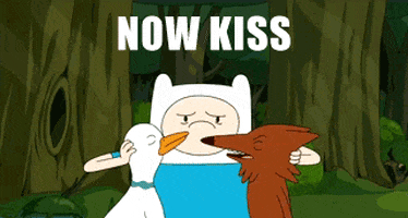 Now Kiss Adventure Time GIF
