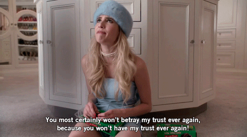 she says will never instead of wont scream queens GIF