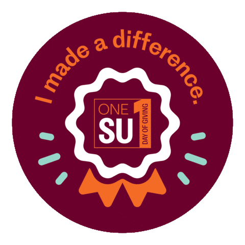Give Back Make A Difference Sticker by Susquehanna University