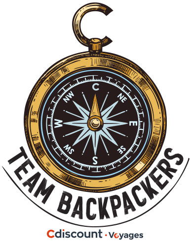 Travel Backpacker Sticker by Cdiscount Voyages