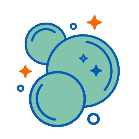 Bubbles Sticker by hmaconcepts