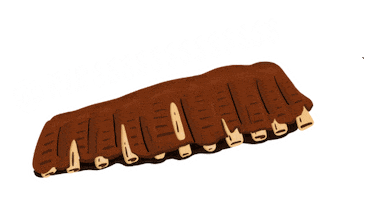 Ribs and Burgers Sticker