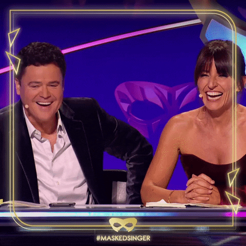 Davina Mccall Laughing GIF by The Masked Singer UK