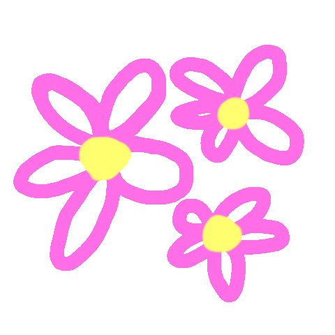 Pink Flower Sticker