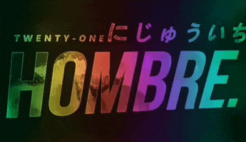 Hombre21 rainbow japanese 21 chrome GIF