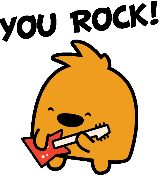 Rock Guitar Sticker by Hey Bob Guy